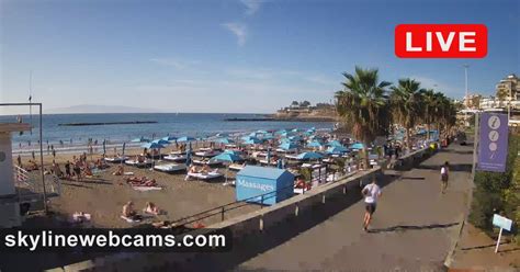 webkamera tenerife playa de las americas|costa adeje webcam playa fanabe.